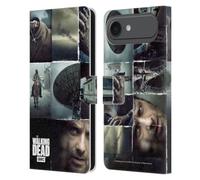 Head Case Designs sous Licence Officielle AMC The Walking Dead Indexez Art Vertical Logo Étui Portefeuille en Cuir Compatible avec Apple iPhone 17 Air