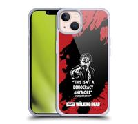 Head Case Designs sous Licence Officielle AMC The Walking Dead La Dictature De Rick Typographie Coque en Gel [Qualité Militaire] Compatible avec Apple iPhone 13 Et Compatible avec MagSafe