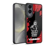 Head Case Designs sous Licence Officielle AMC The Walking Dead La Dictature De Rick Typographie Coque en Gel renforcée [Protection de Qualité Militaire] Compatible avec Samsung Galaxy S25 Edge