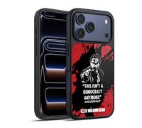 Head Case Designs sous Licence Officielle AMC The Walking Dead La Dictature De Rick Typographie Coque en Gel renforcée [Protection de Qualité Militaire] Compatible avec Apple iPhone 17 Pro