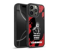 Head Case Designs sous Licence Officielle AMC The Walking Dead La Dictature De Rick Typographie Coque en Gel renforcée [Protection de Qualité Militaire] Compatible avec Apple iPhone 16 Pro
