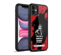 Head Case Designs sous Licence Officielle AMC The Walking Dead La Dictature De Rick Typographie Coque en Gel renforcée [Protection de Qualité Militaire] Compatible avec Apple iPhone 11