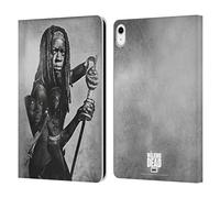 Head Case Designs sous Licence Officielle AMC The Walking Dead Michonne Exposition Double Étui Portefeuille en Cuir Compatible avec Apple iPad 10.9 2022/2025
