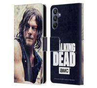 Head Case Designs sous Licence Officielle AMC The Walking Dead Moitié de Corps Daryl Dixon Coque en Cuir à Portefeuille Compatible avec Samsung Galaxy A15