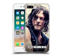Head Case Designs sous Licence Officielle AMC The Walking Dead Moitié De Corps Daryl Dixon Coque en Gel [Protection de Qualité Militaire] Compatible avec Apple iPhone 7 Plus/iPhone 8 Plus