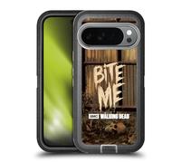 Head Case Designs sous Licence Officielle AMC The Walking Dead Mordez-Moi Typographie Étui Antichoc Ultra-Blindé Compatible avec Google Pixel 10