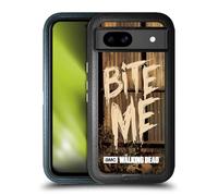 Head Case Designs sous Licence Officielle AMC The Walking Dead Mordez-Moi Typographie Étui Antichoc Ultra-Blindé Compatible avec Google Pixel 8a