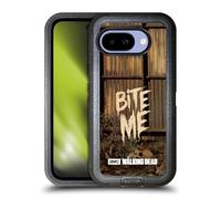 Head Case Designs sous Licence Officielle AMC The Walking Dead Mordez-Moi Typographie Étui Antichoc Ultra-Blindé Compatible avec Google Pixel 9A