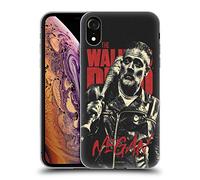 Head Case Designs sous Licence Officielle AMC The Walking Dead Negan Saison 10 Personnages Portraits Coque en Gel [Protection de Qualité Militaire] Compatible avec Apple iPhone XR