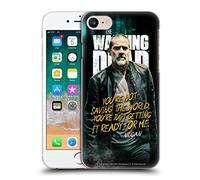 Head Case Designs sous Licence Officielle AMC The Walking Dead Negan Saison 9 Citations Coque Dure pour l'arrière Compatible avec Apple iPhone 7/8 / SE 2020 & 2022
