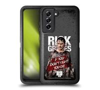 Head Case Designs sous Licence Officielle AMC The Walking Dead Poncho Sanglant Rick Grimes Héritage Étui Antichoc Ultra-Blindé Compatible avec Samsung Galaxy S21 FE 5G