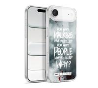 Head Case Designs sous Licence Officielle AMC The Walking Dead Rick Questions Citations Coque en Gel [Protection de Qualité Militaire] Compatible avec Apple iPhone 17 Air Et avec MagSafe