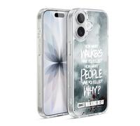 Head Case Designs sous Licence Officielle AMC The Walking Dead Rick Questions Citations Coque en Gel [Protection de Qualité Militaire] Compatible avec Apple iPhone 17 Et avec MagSafe