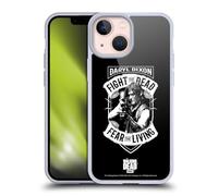 Head Case Designs sous Licence Officielle AMC The Walking Dead RPG Noir Blanc Daryl Dixon Arte Motard Coque en Gel [Qualité Militaire] Compatible avec Apple iPhone 13 Mini Et Compatible avec MagSafe
