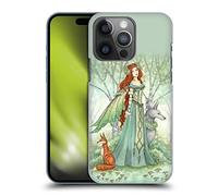 Head Case Designs sous Licence Officielle Amy Brown Fée des Bois avec Renard Et Loup Art Mystique Coque Dure pour l'arrière Compatible avec Apple iPhone 14 Pro