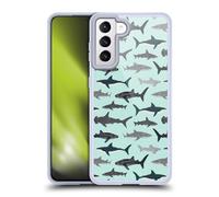 Head Case Designs sous Licence Officielle Andrea Lauren Design Requins Sea Animals Coque en Gel Doux Compatible avec Samsung Galaxy S21 5G