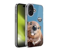 Head Case Designs sous Licence Officielle Animal Club International Castor Visages Coque en Gel [Protection de Qualité Militaire] Compatible avec Apple iPhone 17