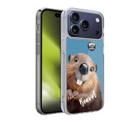 Head Case Designs sous Licence Officielle Animal Club International Castor Visages Coque en Gel [Protection de Qualité Militaire] Compatible avec Apple iPhone 17 Pro