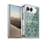 Head Case Designs sous Licence Officielle Anis Illustration Vert Émeraude Folklorique Fleurs Et Feuilles Coque en Gel [Qualité Militaire] Compatible avec Apple iPhone Duo Et Compatible avec MagSafe