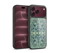 Head Case Designs sous Licence Officielle Anis Illustration Vert Émeraude Folklorique Fleurs Et Feuilles Coque en Gel renforcée [Qualité Militaire] Compatible avec Apple iPhone 18 Pro Max