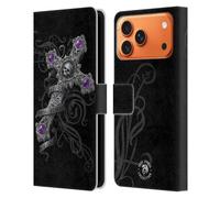 Head Case Designs sous Licence Officielle Anne Stokes Croix d'amour Perdue Coeurs Sombres Étui Portefeuille en Cuir Compatible avec Apple iPhone 17 Pro Max