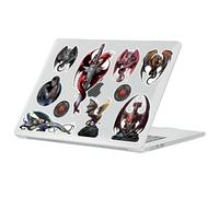 Head Case Designs sous Licence Officielle Anne Stokes Dragons Fantasy Art Collection Coque Transparent Pailleté Compatible avec MacBook Air 13.6" M2 A2681/M3 A3113/M4 A3240 2022/2024/2025
