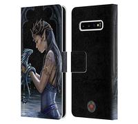 Head Case Designs sous Licence Officielle Anne Stokes Eau Amitié de Dragon Coque en Cuir à Portefeuille Compatible avec Samsung Galaxy S10+ / S10 Plus