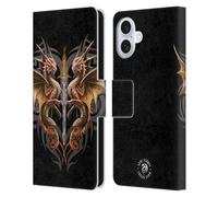 Head Case Designs sous Licence Officielle Anne Stokes Épée De Dragon Mélangez De l'art Fantastique Étui Portefeuille en Cuir Compatible avec Apple iPhone 16 Plus