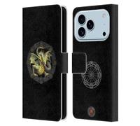 Head Case Designs sous Licence Officielle Anne Stokes Équinoxe d'automne de Mabon Dragons des Sabbats Étui Portefeuille en Cuir Compatible avec Apple iPhone 17 Pro