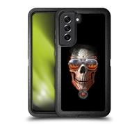 Head Case Designs sous Licence Officielle Anne Stokes Feu De l'enfer Crâne Étui Antichoc Ultra-Blindé Compatible avec Samsung Galaxy S21 FE 5G