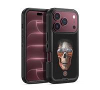 Head Case Designs sous Licence Officielle Anne Stokes Feu De l'enfer Crâne Étui Antichoc Ultra-Blindé Compatible avec Apple iPhone 18 Pro