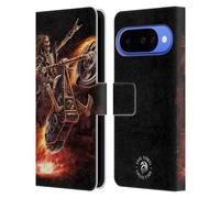 Head Case Designs sous Licence Officielle Anne Stokes Hello Rider Poster Feu Tribal Étui Portefeuille en Cuir Compatible avec Google Pixel 10