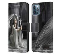 Head Case Designs sous Licence Officielle Anne Stokes La Bénédiction Anges Étui Portefeuille en Cuir Compatible avec Apple iPhone 12 / iPhone 12 Pro