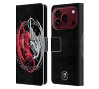 Head Case Designs sous Licence Officielle Anne Stokes Les Dragons De Merlin Mélangez De l'art Fantastique Étui Portefeuille en Cuir Compatible avec Apple iPhone 18 Pro