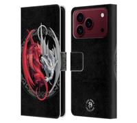 Head Case Designs sous Licence Officielle Anne Stokes Les Dragons De Merlin Mélangez De l'art Fantastique Étui Portefeuille en Cuir Compatible avec Apple iPhone 18 Pro Max