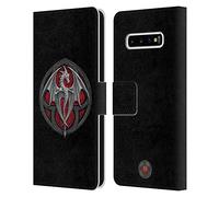 Head Case Designs sous Licence Officielle Anne Stokes Logo Dragons 4 Coque en Cuir à Portefeuille Compatible avec Samsung Galaxy S10+ / S10 Plus