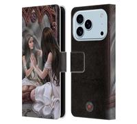 Head Case Designs sous Licence Officielle Anne Stokes Miroir Magique Fantasy Étui Portefeuille en Cuir Compatible avec Apple iPhone 17 Pro