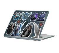 Head Case Designs sous Licence Officielle Anne Stokes Mythical Creatures Fantasy Art Collection Coque Noir Pailleté Compatible avec MacBook Air 13.6" M2 A2681/M3 A3113/M4 A3240 2022/2024/2025