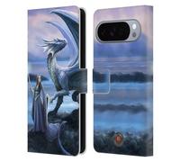 Head Case Designs sous Licence Officielle Anne Stokes Nouveaux Horizons Amitié de Dragon Étui Portefeuille en Cuir Compatible avec Google Pixel 10 Pro XL