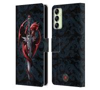 Head Case Designs sous Licence Officielle Anne Stokes Poignard Dragons Étui Portefeuille en Cuir Compatible avec Samsung Galaxy A14 5G