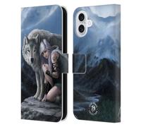 Head Case Designs sous Licence Officielle Anne Stokes Protecteur Loups Étui Portefeuille en Cuir Compatible avec Apple iPhone 16 Plus