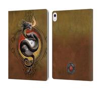 Head Case Designs sous Licence Officielle Anne Stokes Protecteur Yin Yang Dragons Gardiens Étui Portefeuille en Cuir Compatible avec Apple iPad Air 13 2024/2025