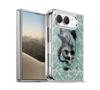 Head Case Designs sous Licence Officielle Anne Stokes Remous de Dragon Verts Crâne Oriental Coque en Gel [Protection de Qualité Militaire] Compatible avec Apple iPhone Duo Et Compatible avec MagSafe