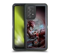 Head Case Designs sous Licence Officielle Anne Stokes Scarlet Mage Amitié de Dragon Étui Antichoc Ultra-Blindé Compatible avec Galaxy A52 / A52s / 5G (2021)