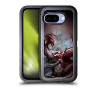 Head Case Designs sous Licence Officielle Anne Stokes Scarlet Mage Amitié de Dragon Étui Antichoc Ultra-Blindé Compatible avec Google Pixel 9A