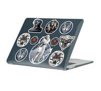 Head Case Designs sous Licence Officielle Anne Stokes Wolves Fantasy Art Collection Coque Ordinateur Portable Noir Pailleté Compatible avec MacBook Air 13.6" M2 A2681/M3 A3113/M4 A3240 2022/2024/2025