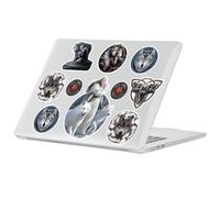 Head Case Designs sous Licence Officielle Anne Stokes Wolves Fantasy Art Collection Coque Transparent Pailleté Compatible avec MacBook Air 13.6" M2 A2681/M3 A3113/M4 A3240 2022/2024/2025