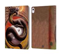 Head Case Designs sous Licence Officielle Anne Stokes Yin Yang Protecteur Dragons Étui Portefeuille en Cuir Compatible avec Apple iPad Air 13 2024/2025