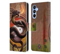 Head Case Designs sous Licence Officielle Anne Stokes Yin Yang Protecteur Dragons Étui Portefeuille en Cuir Compatible avec Samsung Galaxy A16 5G