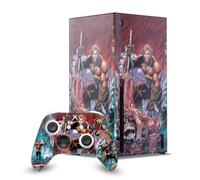 Head Case Designs Sous Licence Officielle Aquaman DC Comics Collage Couverture De Bande Dessinée Enveloppement De Console De Jeu Et Skins Pour Manette De Jeu Ensemble compatible avec Xbox Series X